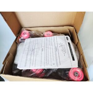 PACER MADRID SIZE 8 WOMENS ROLLER SKATES WHITE & PINK LACE UP NEW WITH BOX